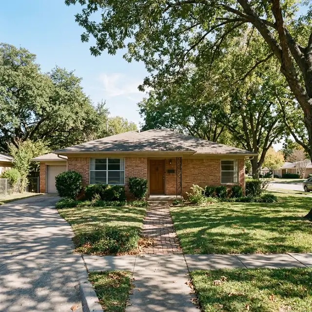 A home in Browning Park, Haltom City, reflecting the area's older housing stock