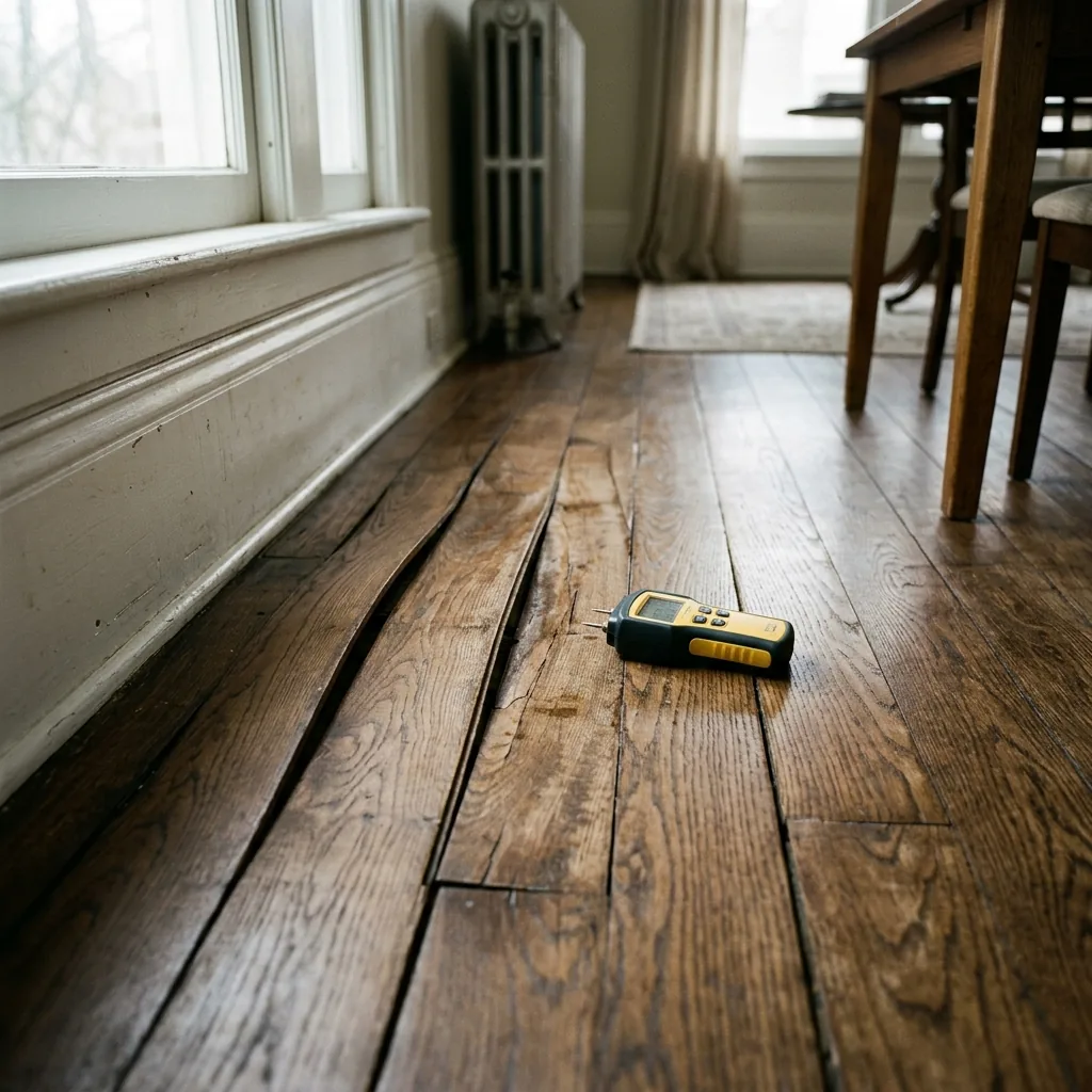 Hardwood Floor Water Damage in Haltom City